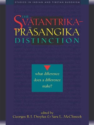 cover image of Svatantrika-Prasangika Distinction